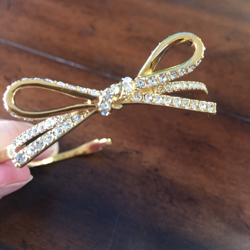 KATE SPADE Gold Bow Bangle Bracelet